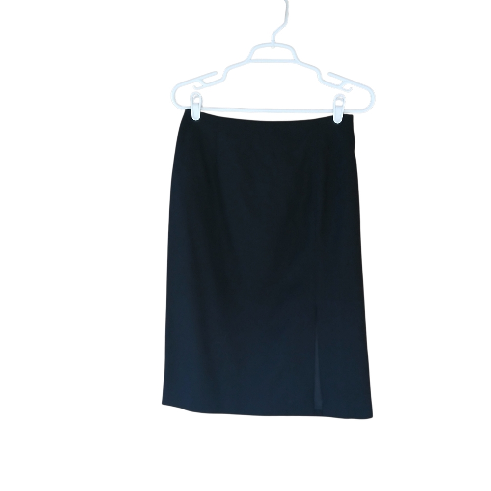 RAFAEL Black Wool Midi Pencil Skirt Size 6
